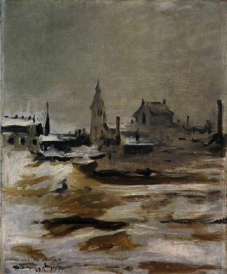 Edouard Manet Effet de neige a Petit Montrouge France oil painting art